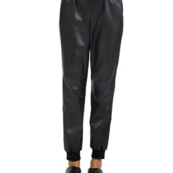 ATM Vegan Leather Jogger Black Medium NWT - Picture 2 of 3